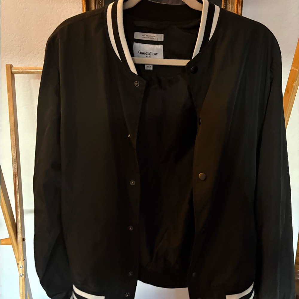 Goodfellow & Co Black Varsity Jacket